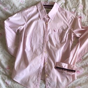 Bottom- down light pink long sleep shirt
